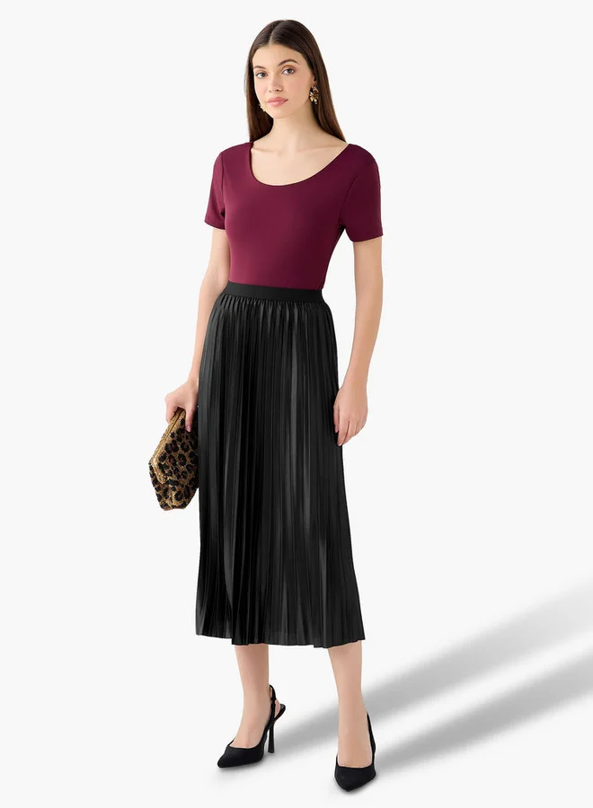 Splash FAV Pleated Midi Skirt